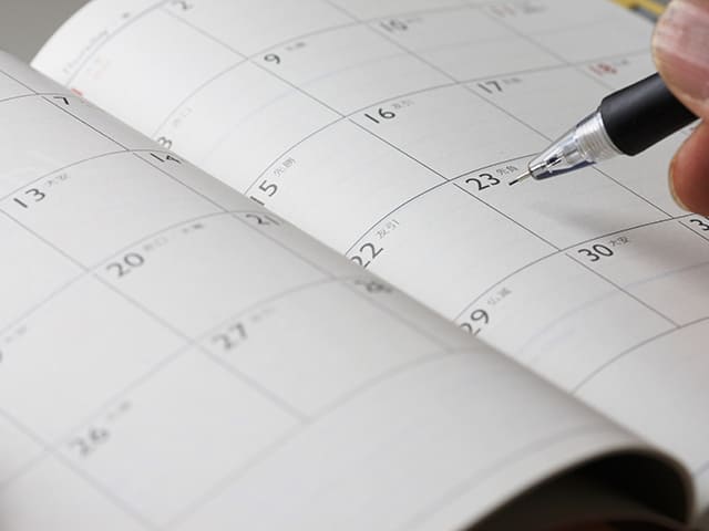 スケジュール帳