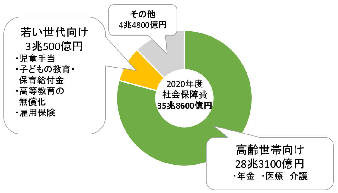 少子化対策など、若い世代のための政策は後回しに…