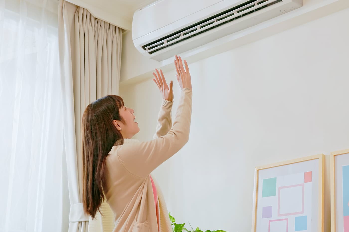 部屋の温湿度が快適なイメージ