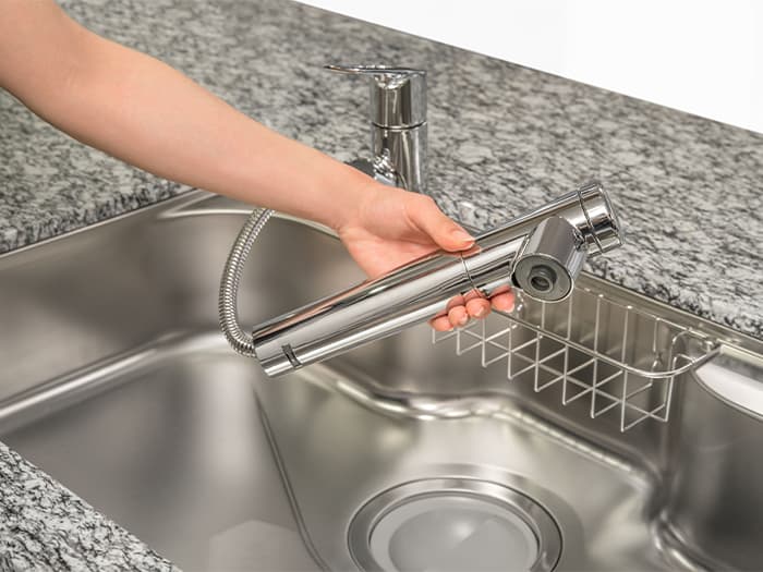 ハンドシャワー付き水栓 イメージ