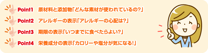 加工食品には2つの表示があります／図