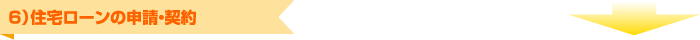 ６）住宅ローンの申請・契約