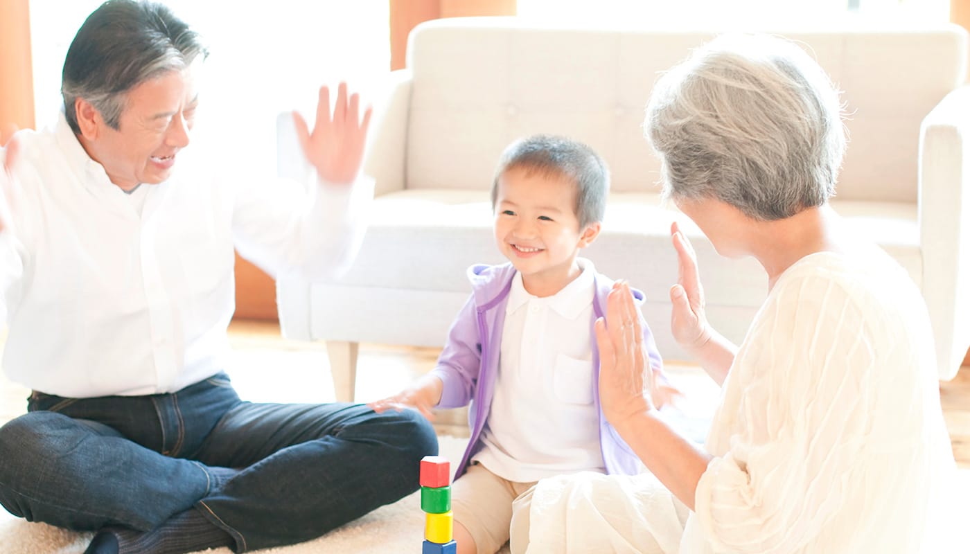 祖父母と孫との触れ合いが、楽しみや成長につながる!