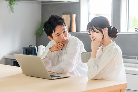 ローンの借り方を検討するイメージ