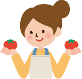 食べ物の産地が近くておいしい/イラスト