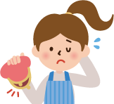 仕事が少なく、収入も比較的安い/イラスト