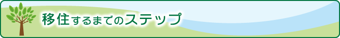 移住するまでのステップ