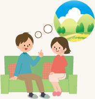 田舎暮らしは焦らず、ゆっくり準備しましょう/イラスト