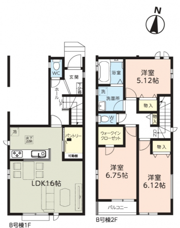 「さいたま市南区辻　B号棟　　全2」物件画像